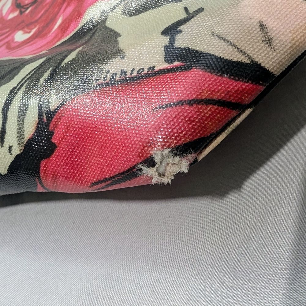Brighton Floral Rose Tote Bag - Black and Pink - Picture 6 of 10